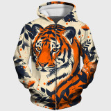 Flowers Tiger Hoodie