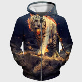Burning Tiger Hoodie