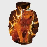 Fire Wolf Hoodie