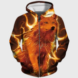 Fire Wolf Hoodie