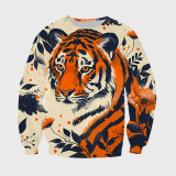 Flowers Tiger Hoodie