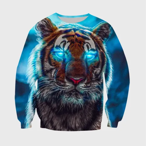 Glowing Eye Tiger Hoodie