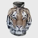 Majestic Tiger Face Hoodie