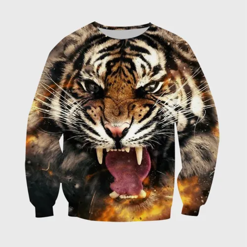 Fire Tiger Hoodie