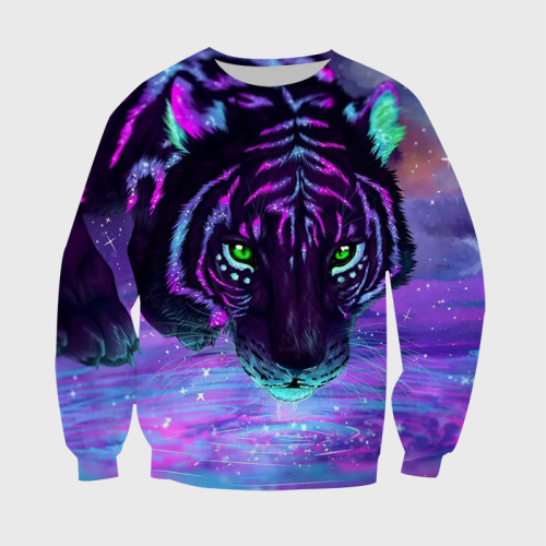 Purple Tiger Galaxy Hoodie