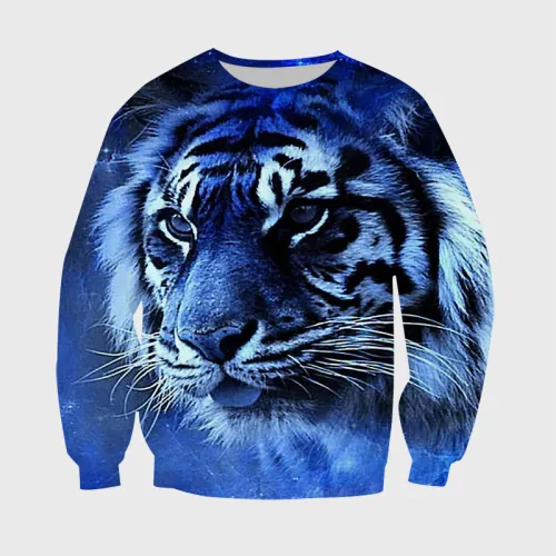 Blue Tiger Hoodie