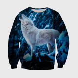 Winter Howling Wolf Hoodie