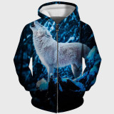 Winter Howling Wolf Hoodie