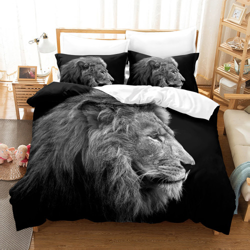 Lion Print Bed Set