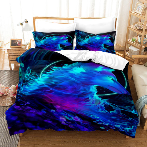 Wolf Art Bed Set