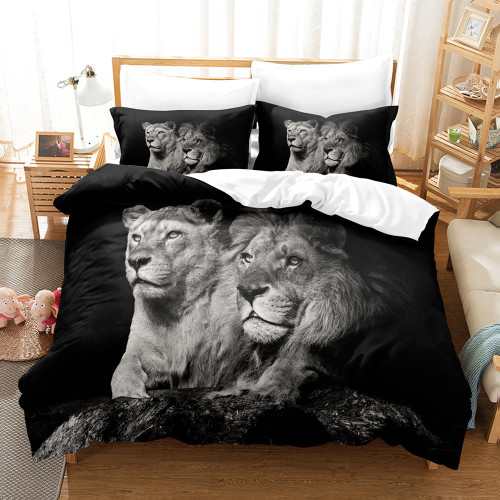 Lion Couple Bed Set