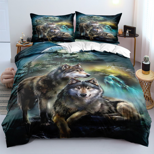 Wolf Couples Bed Set