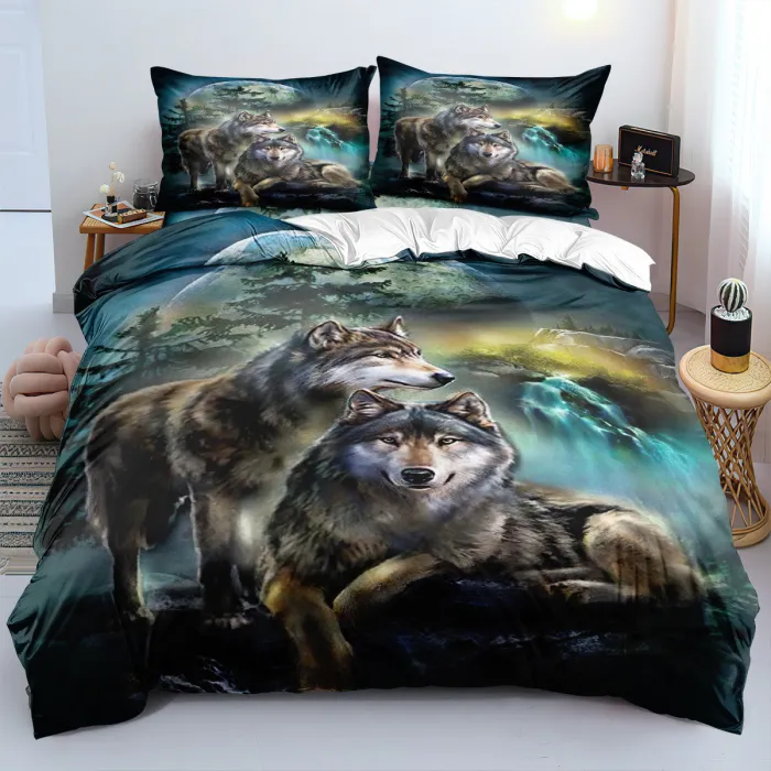 Wolf Couples Bed Set