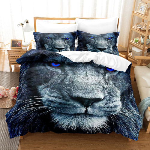 3D Lion Head Bed Set