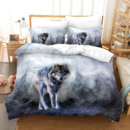 Grey Wolf Bed Set