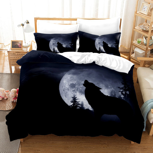 Howling Wolf Moon Bed Set