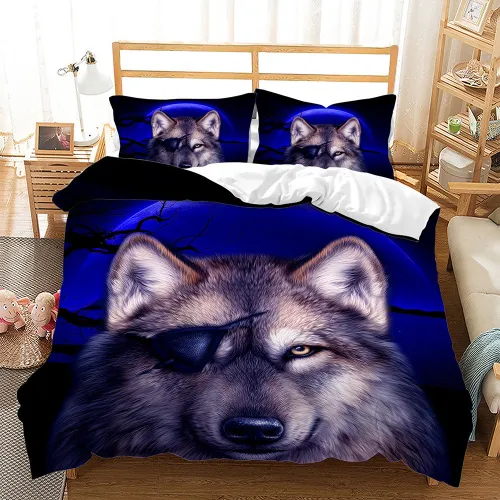 Pirate Wolf Bed Set