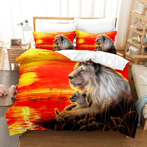 Dad And Son Lion Bed Set