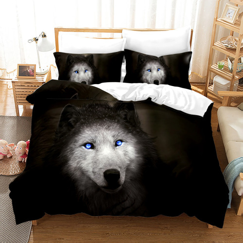 Wolf Face Bed Set