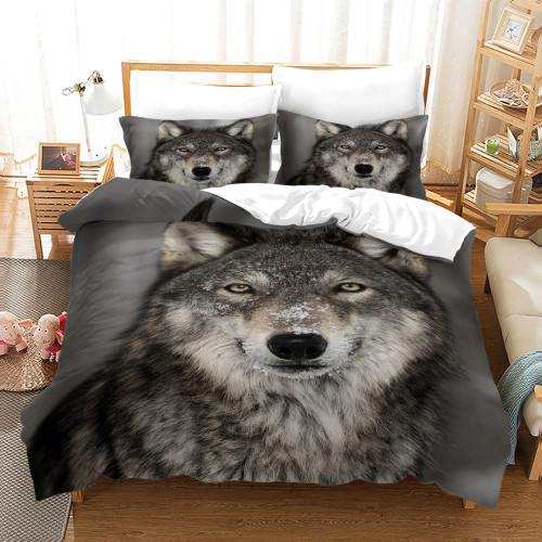 Cute Wolf Bed Set