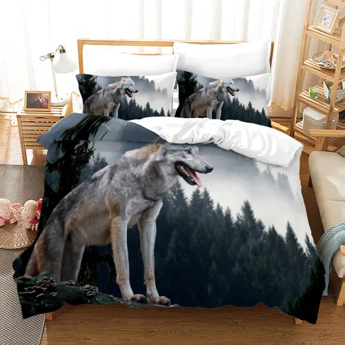 Mountain Wolf Bed Set