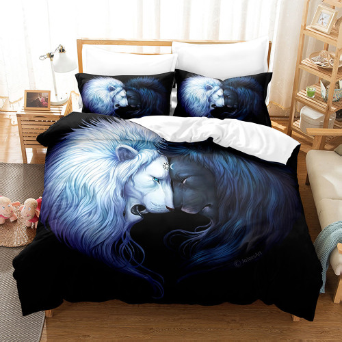 Copy Lion Couples Bed Set