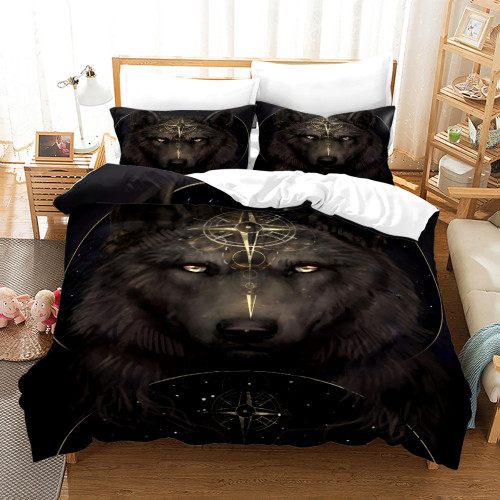 Tribal Wolf Bed Set