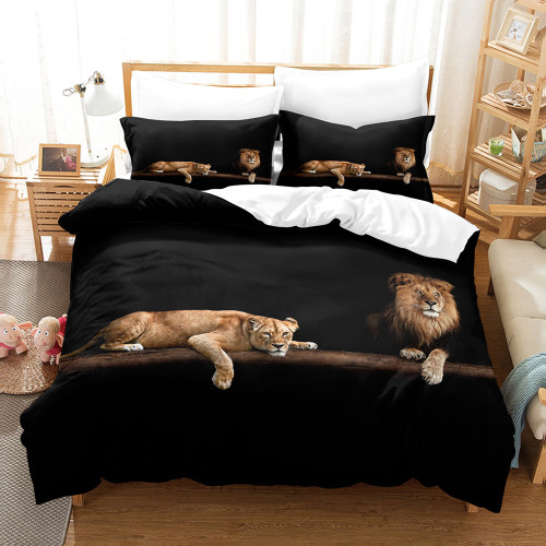 Lion Couples Bed Set