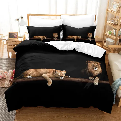 Lion Couples Bed Set