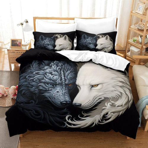 Yin Yang Wolf Bed Set