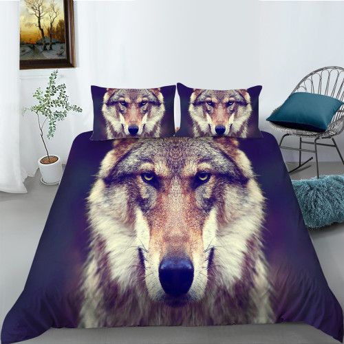 Wolf Face Bed Set