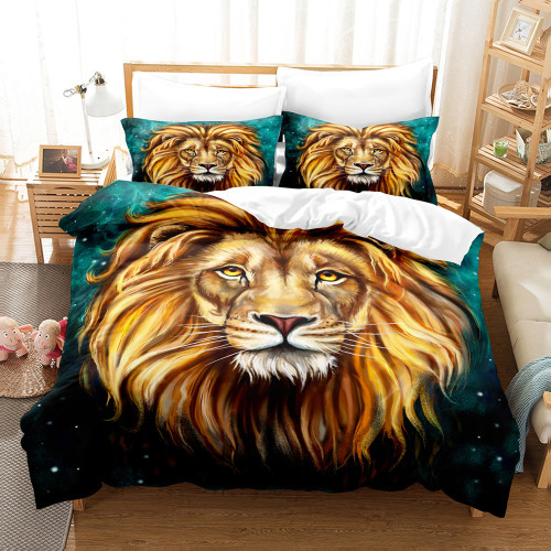 Lion Head Bed Set