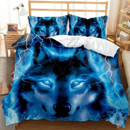 Lightning Wolf Bed Set
