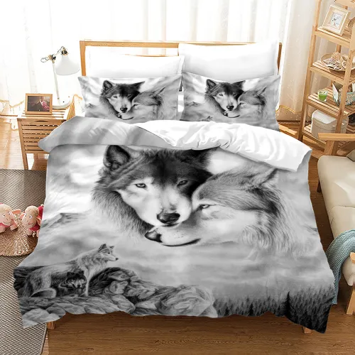 Wolf Couples Bed Set