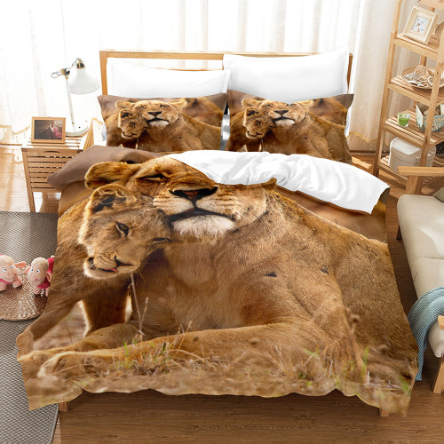 Mum And Son Lion Bed Set