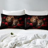 Rose Themed Lion Bed Set
