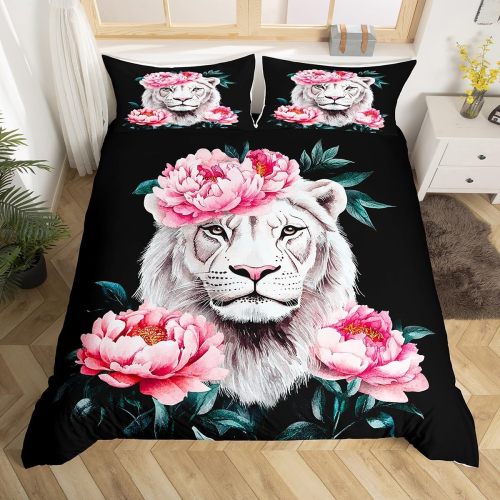 Floral Lion Bed Set