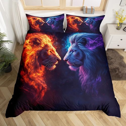 Fire Ice Lion Bed Set