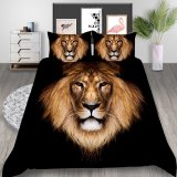 Black Lion Head Bed Set