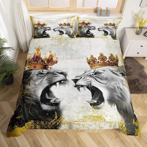 Couple Lion Bed Set