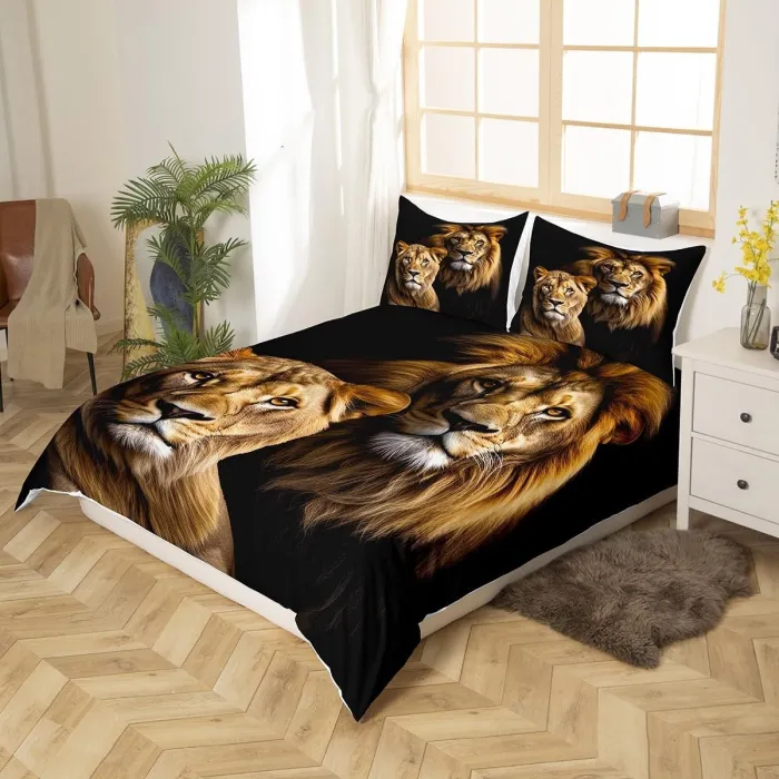 Lion Couple Bed Set