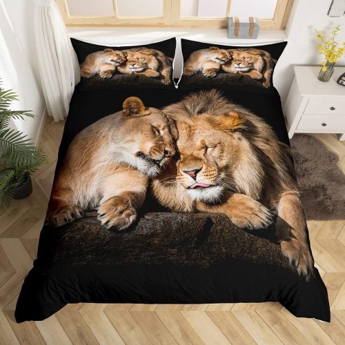 Lion Couples Bed Set