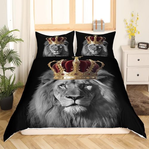 King Crown Lion Bed Set