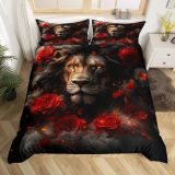 Lion Rose Bed Set