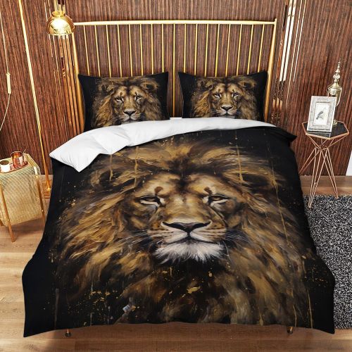 Black Lion Bed Set