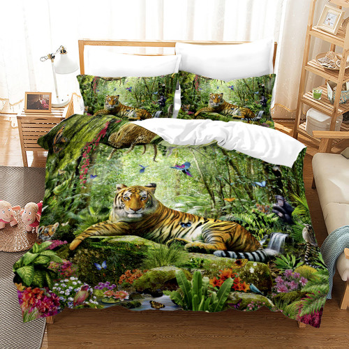 Forest Tiger Bed Set