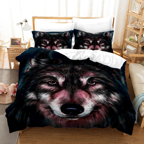 Cute Wolf Bed Set