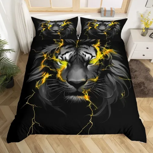 Lightning Tiger Bed Set