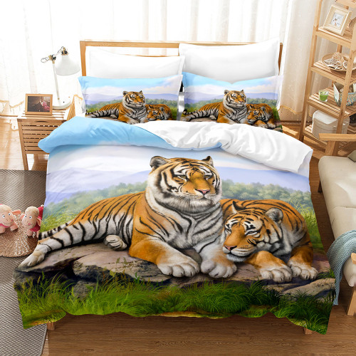 Tiger Couples Bed Set