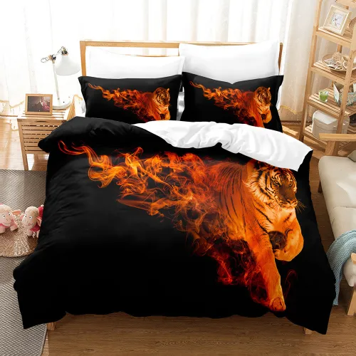 Fire Tiger Bed Set